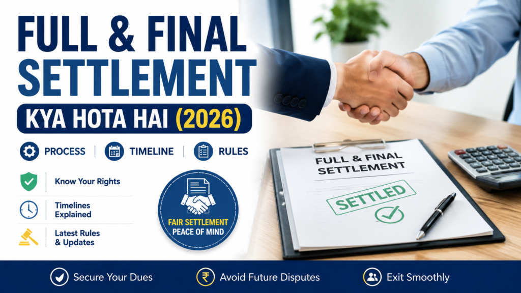 Full & Final Settlement Kya Hota Hai guide 2026