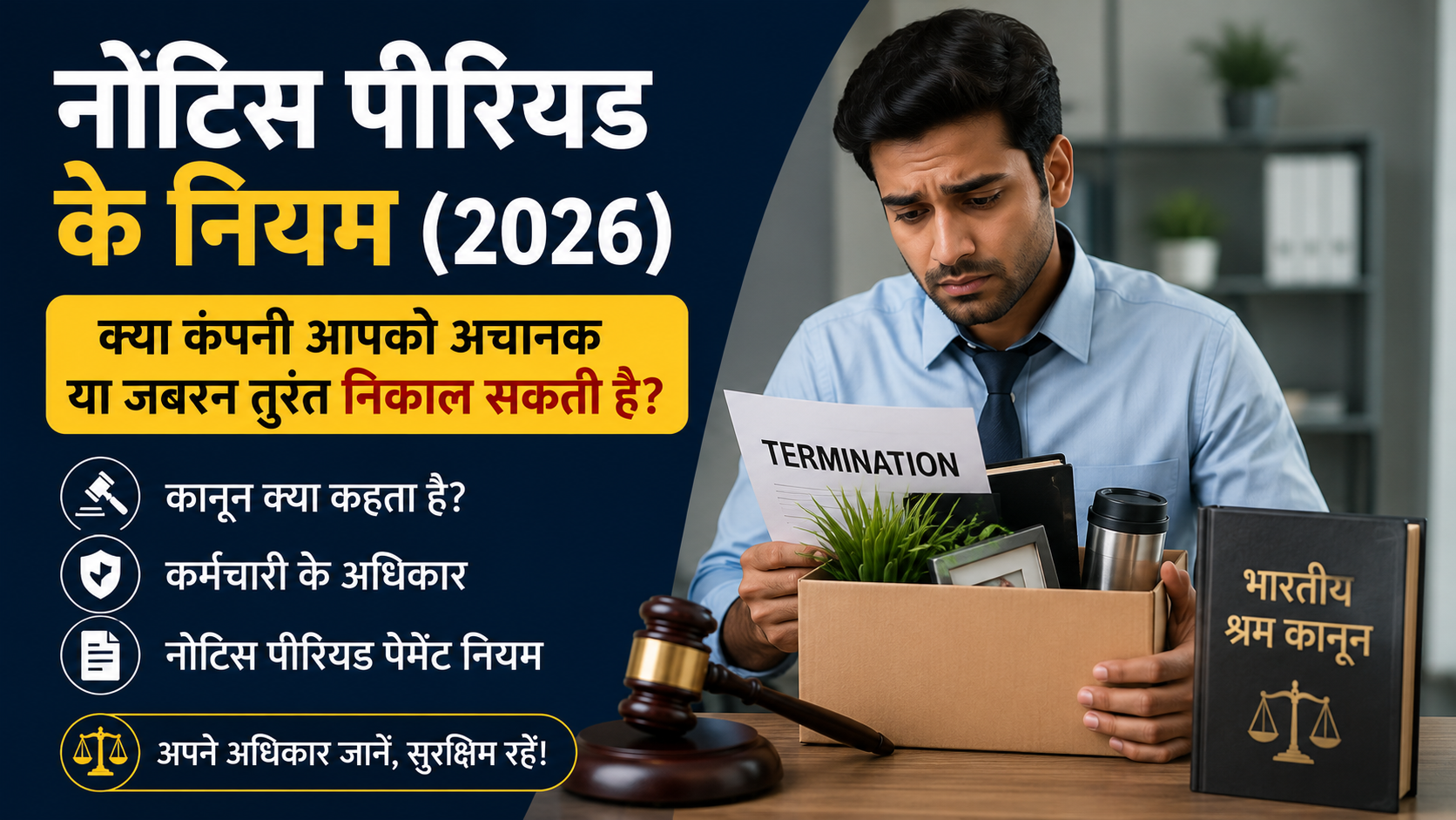 Read more about the article Notice Period Rules in India 2026: Kya Company Jabardasti Turant Nikal Sakti Hai?