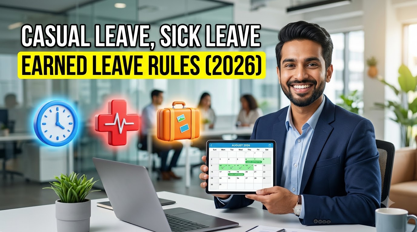 Read more about the article Casual Leave, Sick Leave aur Earned Leave ke Sahi Niyam 2026